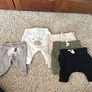 Carter's Kids Sweatpants & Joggers Set - Black, Green, Cream, Striped